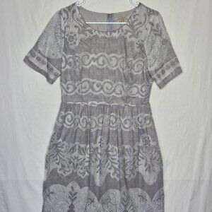 Polagram Medium Lace Embroidered Dress Ethereal Fairycore Cottagecore Mystical